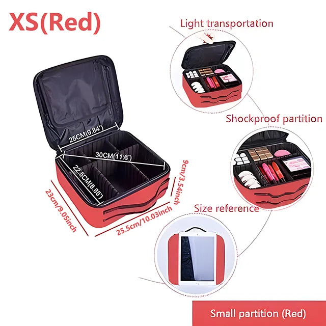 Stuche de Maquillaje Profesional - Tu Organizador Perfecto para Belleza y Viajes - IMP