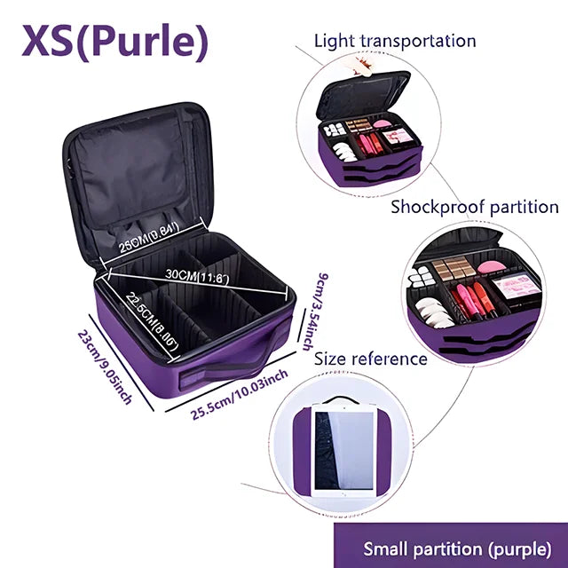 Stuche de Maquillaje Profesional - Tu Organizador Perfecto para Belleza y Viajes - IMP