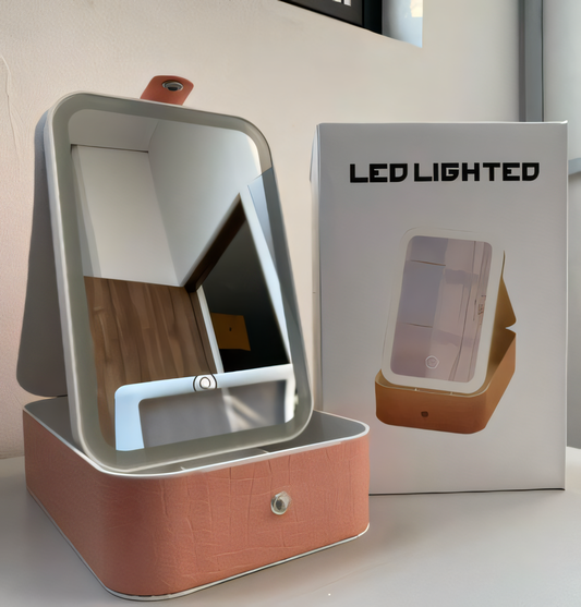 Joyero Organizador con Espejo LED Táctil – Elegancia, Funcionalidad y Portabilidad en un Solo Producto - PGCE