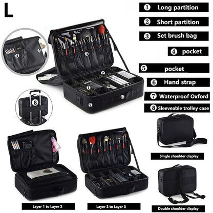 Stuche de Maquillaje Profesional - Tu Organizador Perfecto para Belleza y Viajes - IMP