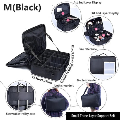 Stuche de Maquillaje Profesional - Tu Organizador Perfecto para Belleza y Viajes - IMP