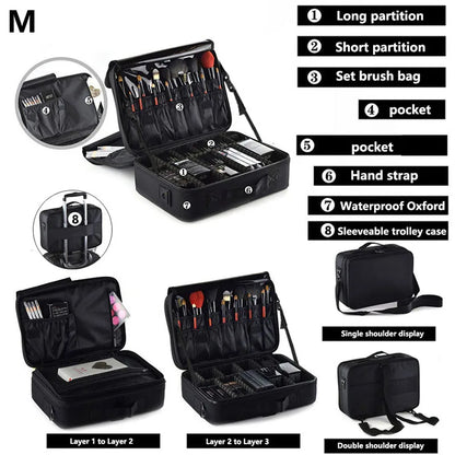 Stuche de Maquillaje Profesional - Tu Organizador Perfecto para Belleza y Viajes - IMP