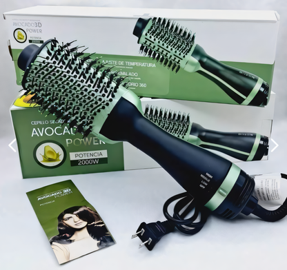 Cepillo Secador de Cabello con Recubrimiento de Aguacate - PGCE